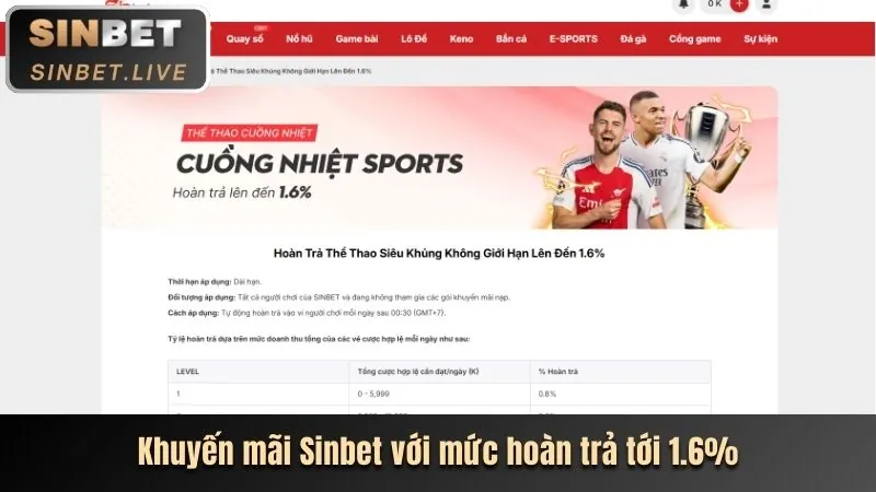 Hoàn trả cược hàng tuần